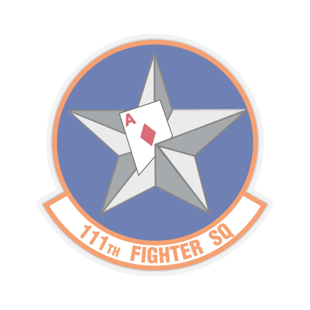 111th Fighter Squadron (U.S. Air Force) STICKER Vinyl Kiss-Cut Decal-4 Inch-Transparent-The Sticker Space