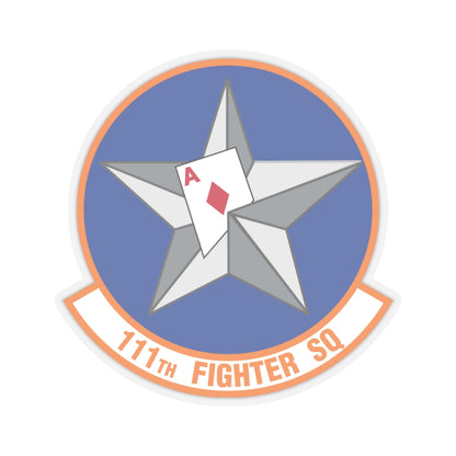 111th Fighter Squadron (U.S. Air Force) STICKER Vinyl Kiss-Cut Decal-4 Inch-Transparent-The Sticker Space