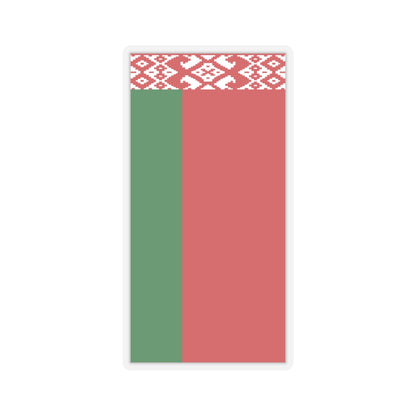 Flag of Belarus vertical (Belarus) STICKER Vinyl Kiss-Cut Decal
