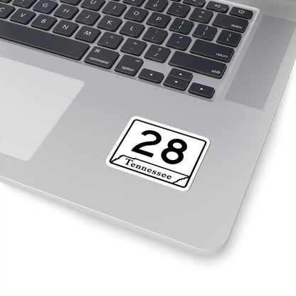 Tennessee 28 (Tennessee) (Road Sign) STICKER Vinyl Kiss-Cut Decal