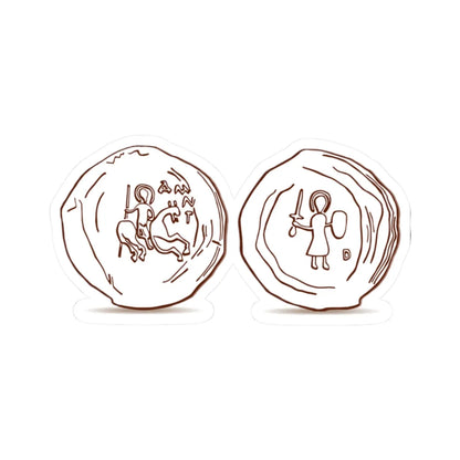 Печать Александра Глебовича 1297-1313 гг. (Belarus) (Coat of Arms) STICKER Vinyl Kiss-Cut Decal 2 Inch White - The Sticker Space