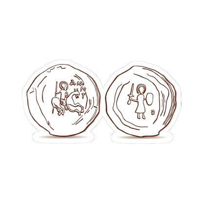 Печать Александра Глебовича 1297-1313 гг. (Belarus) (Coat of Arms) STICKER Vinyl Kiss-Cut Decal 3 Inch White - The Sticker Space