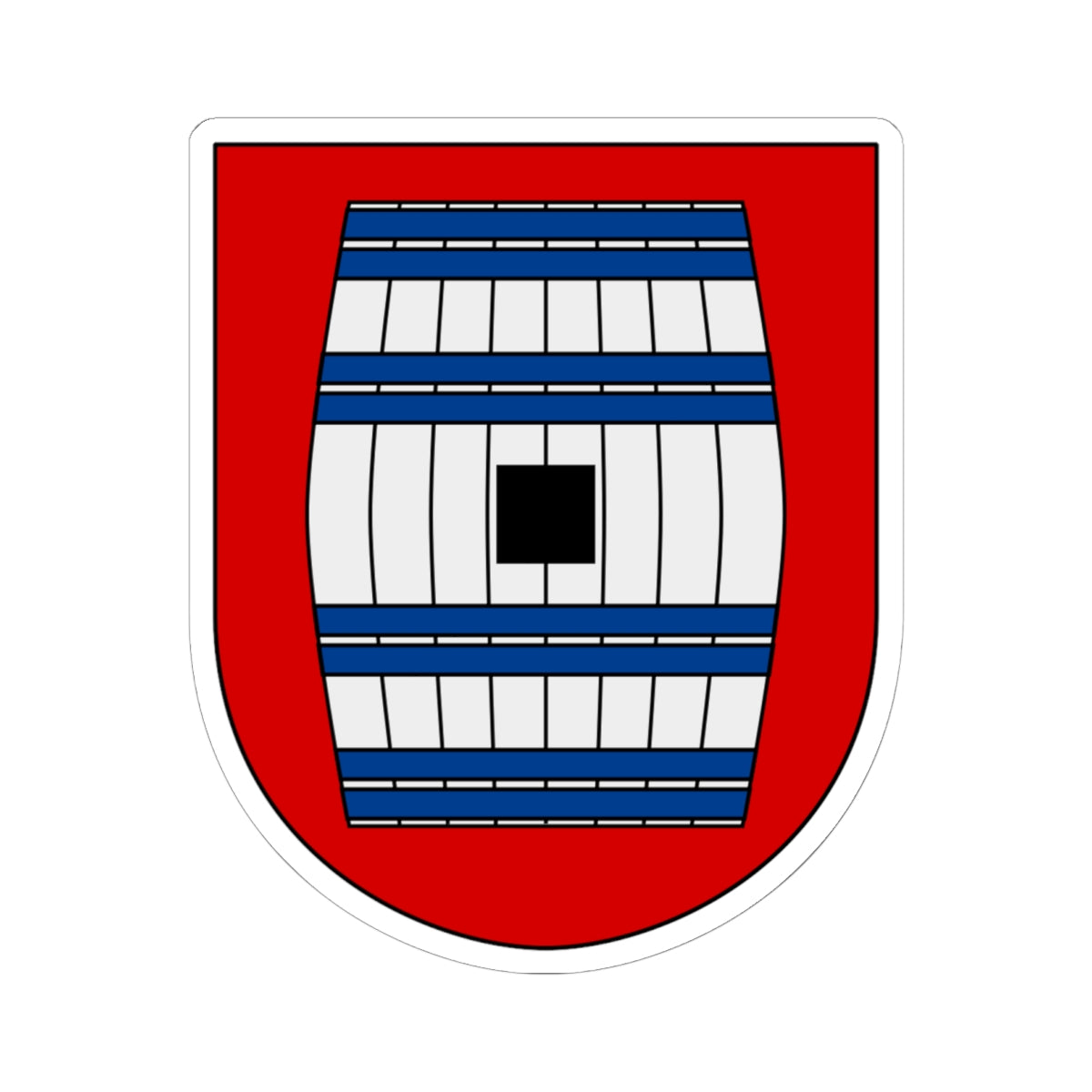 Tönnersjö vapen (Sweden) (Coat of Arms) STICKER Vinyl Kiss-Cut Decal