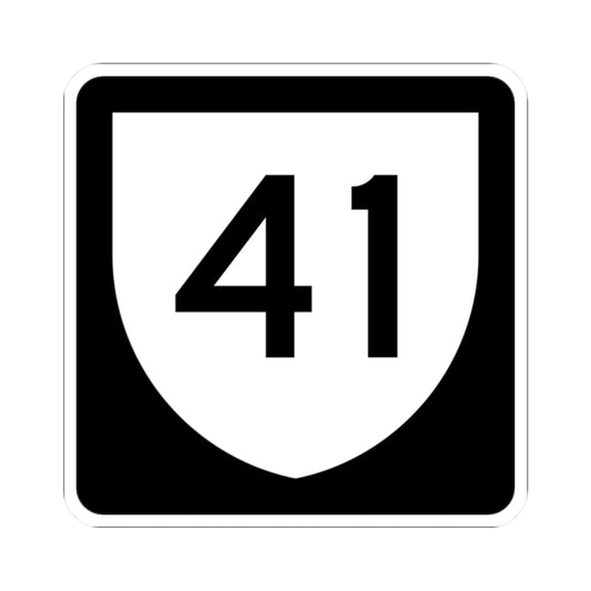PR urban primary 41 (Puerto Rico) (Road Sign) STICKER Vinyl Kiss-Cut Decal