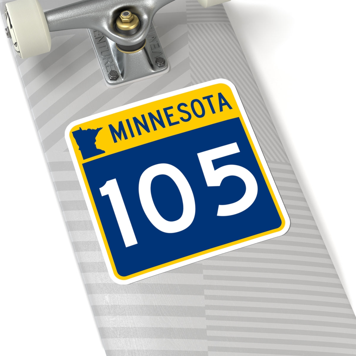 MN-105 (Minnesota) (Road Sign) STICKER Vinyl Kiss-Cut Decal
