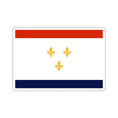 Flag of New Orleans, Louisiana - STICKER Vinyl Kiss-Cut Decal