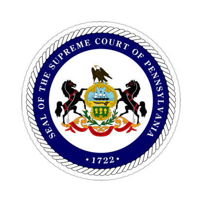 Seal of the Supreme Court of Pennsylvania v2 - STICKER Vinyl Kiss-Cut Decal