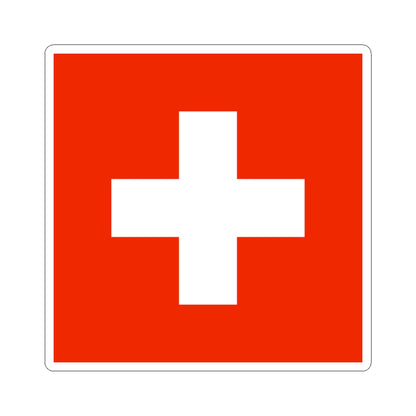 Flag of Switzerland WFB 2000 (Switzerland) STICKER Vinyl Kiss-Cut Decal