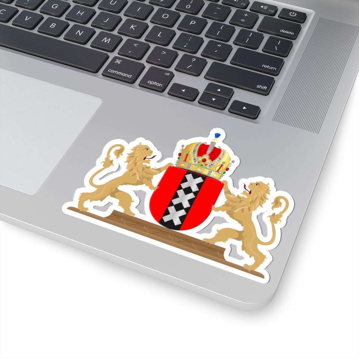 Amsterdam wapen 1898 (Netherlands) (Coat of Arms) STICKER Vinyl Kiss-Cut Decal