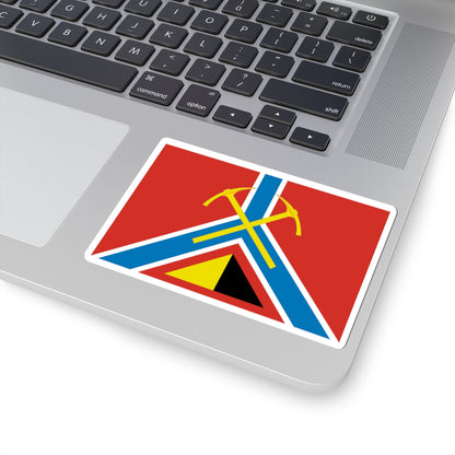 Flag of Susumansky rayon Magadan Oblast (Russia) STICKER Vinyl Kiss-Cut Decal