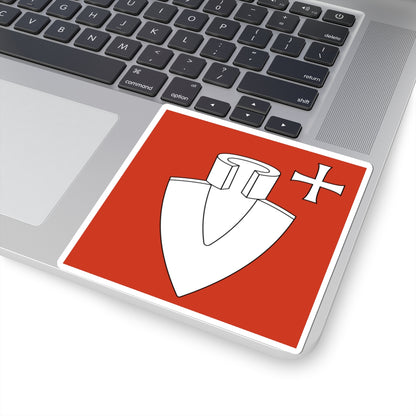 CHE Schwamendingen ZH Flag (Switzerland) STICKER Vinyl Kiss-Cut Decal