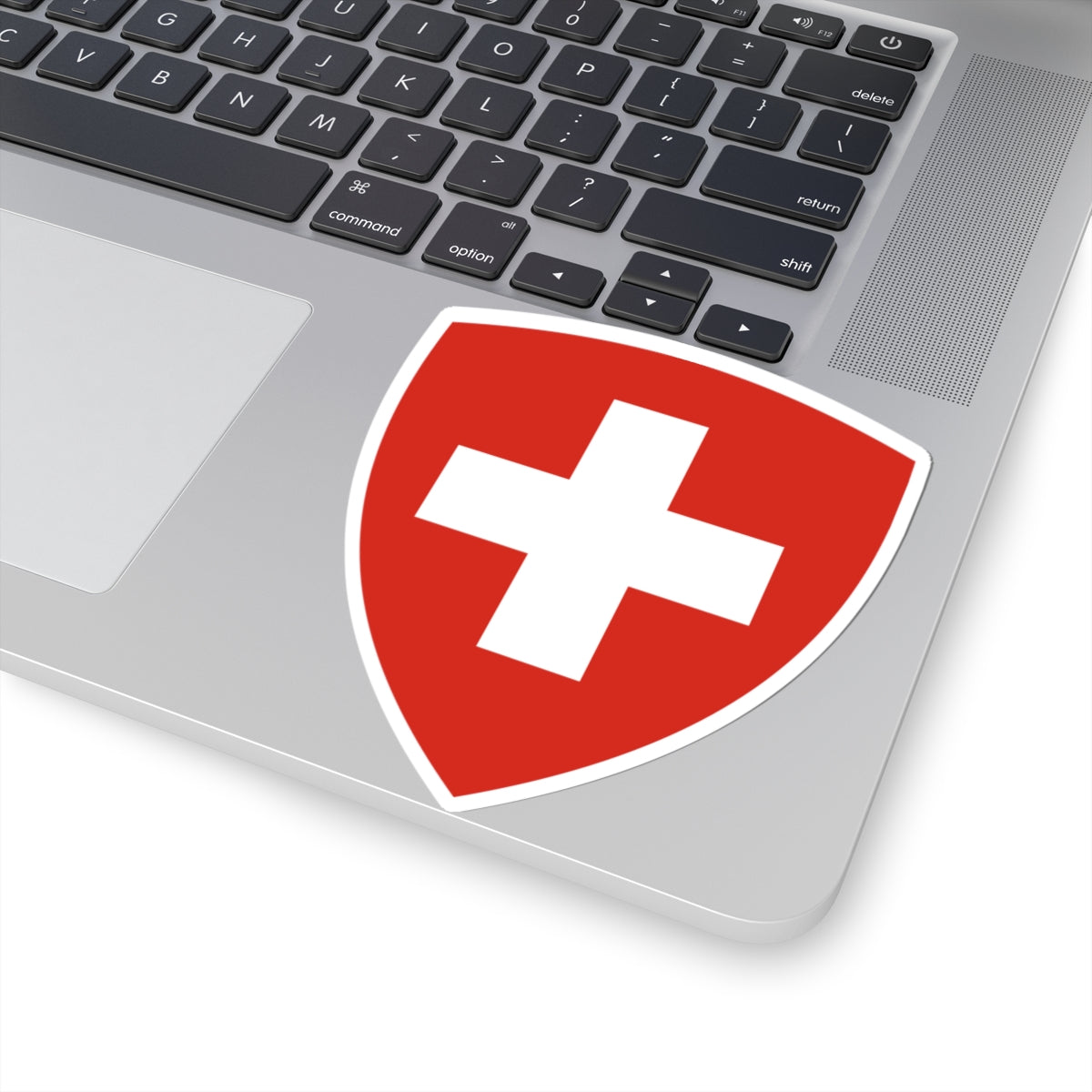 Swiss Federal CoA triangular (Switzerland) (Coat of Arms) STICKER Vinyl Kiss-Cut Decal