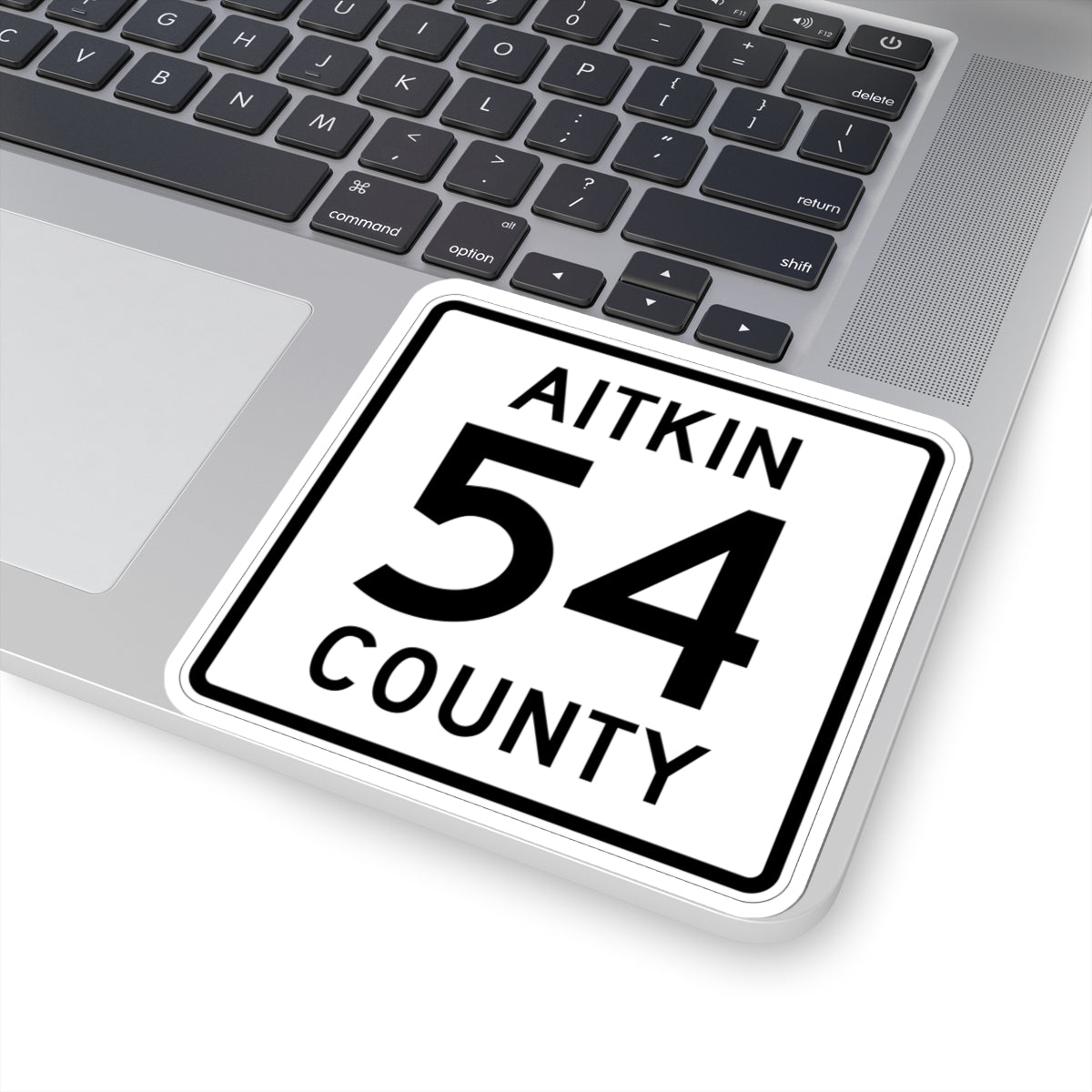 Aitkin County Route 54 (Minnesota) (Road Sign) STICKER Vinyl Kiss-Cut Decal