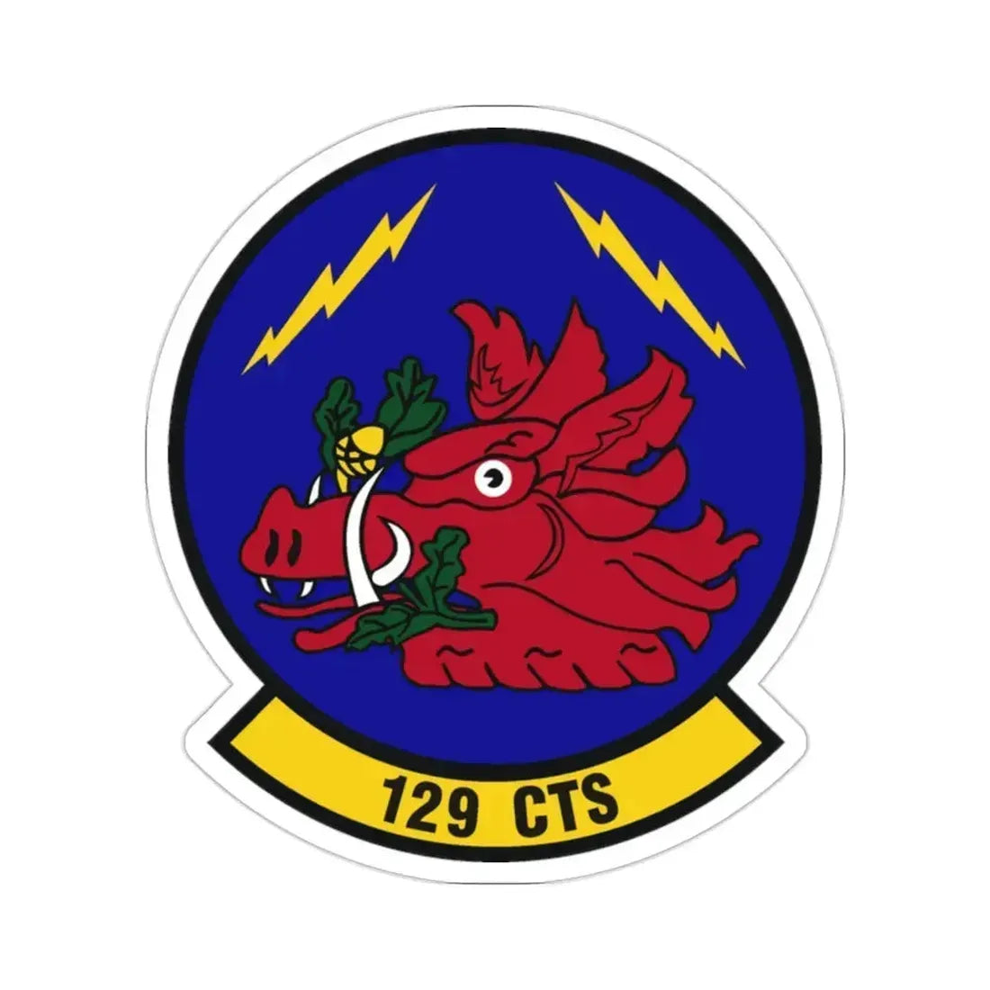 129th Combat Training Squadron (U.S. Air Force) STICKER Vinyl Die-Cut Decal 2 Inch - The Sticker Space