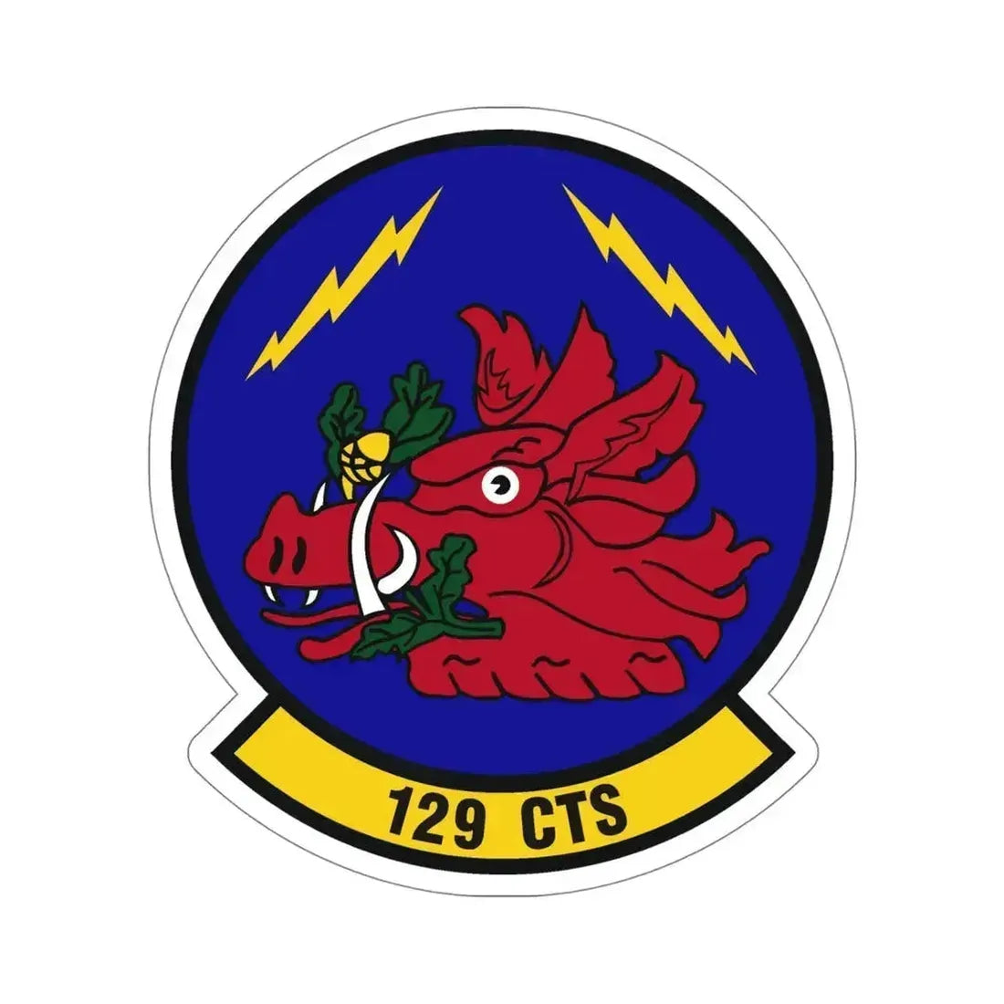 129th Combat Training Squadron (U.S. Air Force) STICKER Vinyl Die-Cut Decal 5 Inch - The Sticker Space