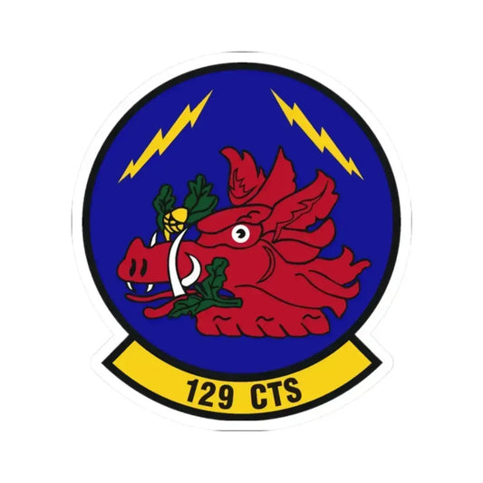 129th Combat Training Squadron (U.S. Air Force) STICKER Vinyl Kiss-Cut Decal 2 Inch White - The Sticker Space