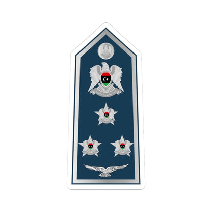 12.Libyan Air Force BG (Libya) (Military Rank) STICKER Vinyl Kiss-Cut Decal 3 Inch White - The Sticker Space