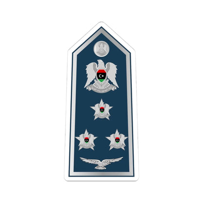 12.Libyan Air Force BG (Libya) (Military Rank) STICKER Vinyl Kiss-Cut Decal 4 Inch White - The Sticker Space