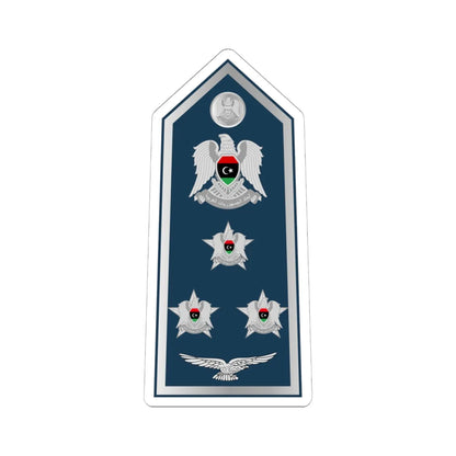 12.Libyan Air Force BG (Libya) (Military Rank) STICKER Vinyl Kiss-Cut Decal 6 Inch White - The Sticker Space
