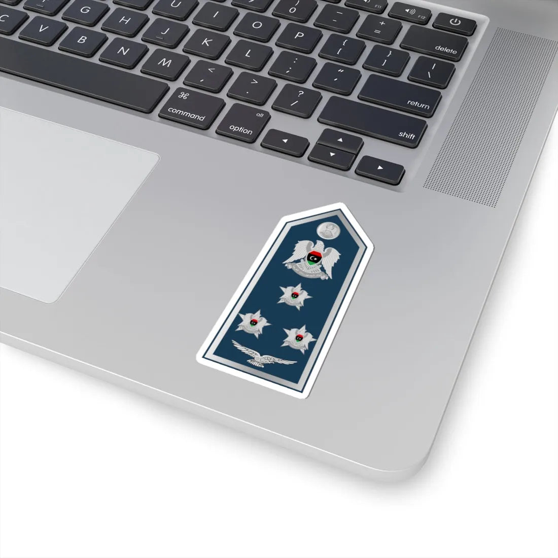 12.Libyan Air Force BG (Libya) (Military Rank) STICKER Vinyl Kiss-Cut Decal - The Sticker Space