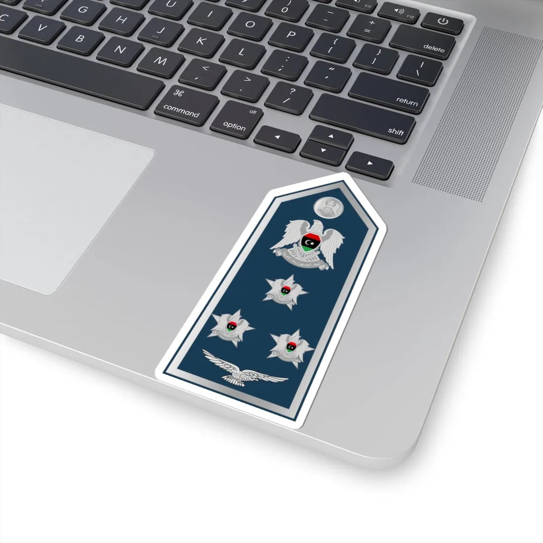 12.Libyan Air Force BG (Libya) (Military Rank) STICKER Vinyl Kiss-Cut Decal - The Sticker Space