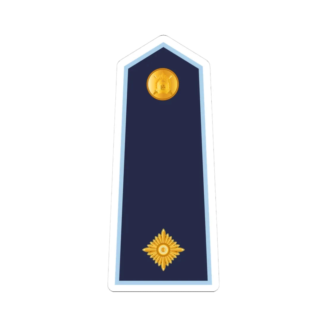 12.LVAF MAJ (Latvia) (Military Rank) STICKER Vinyl Kiss-Cut Decal 3 Inch White - The Sticker Space