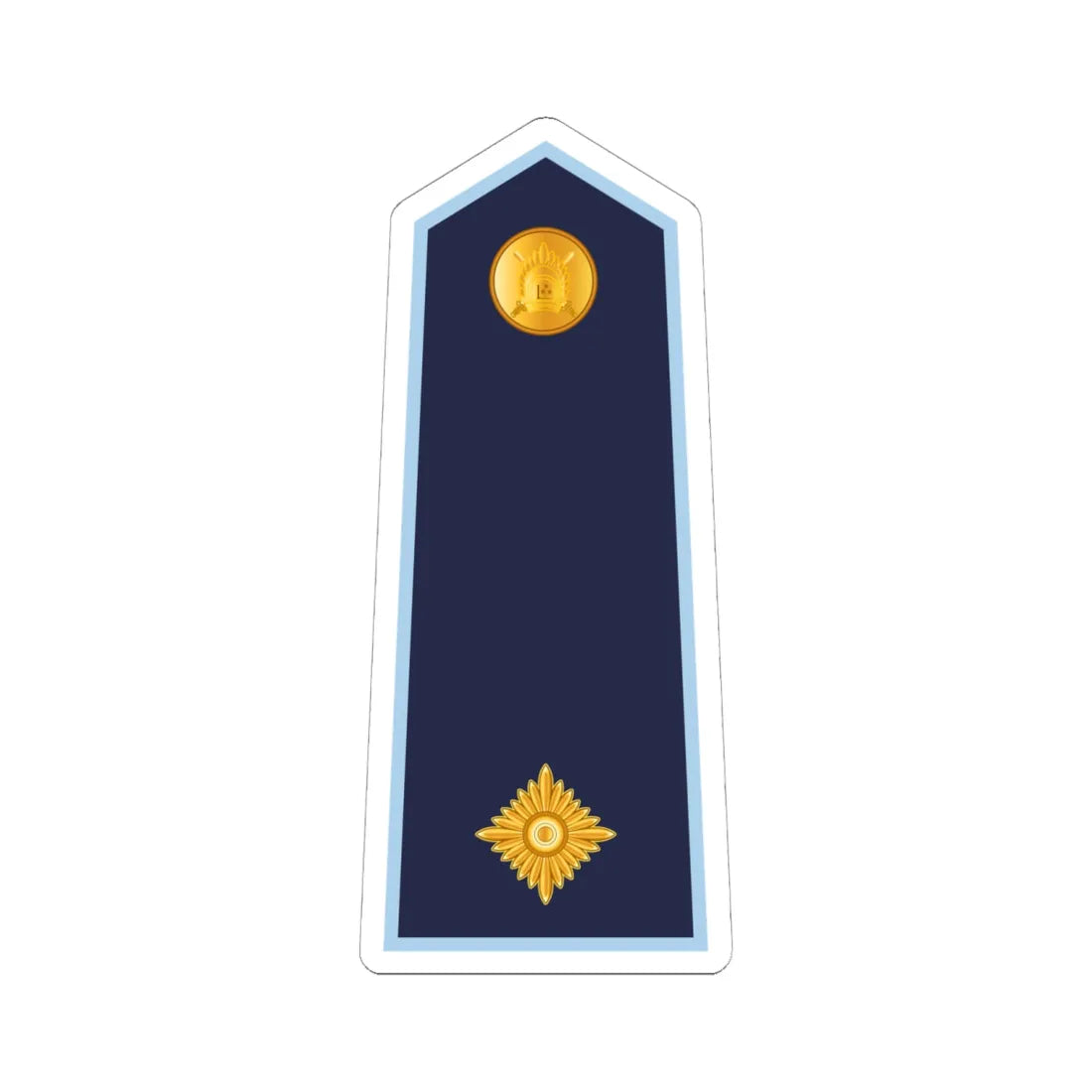 12.LVAF MAJ (Latvia) (Military Rank) STICKER Vinyl Kiss-Cut Decal 6 Inch White - The Sticker Space