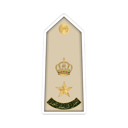 12.RAO LTC (Oman) (Military Rank) STICKER Vinyl Kiss-Cut Decal 4 Inch White - The Sticker Space