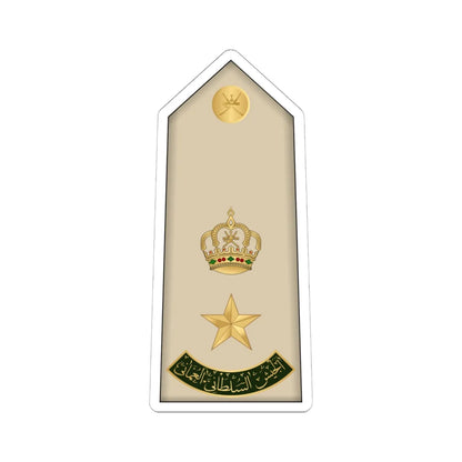 12.RAO LTC (Oman) (Military Rank) STICKER Vinyl Kiss-Cut Decal 6 Inch White - The Sticker Space