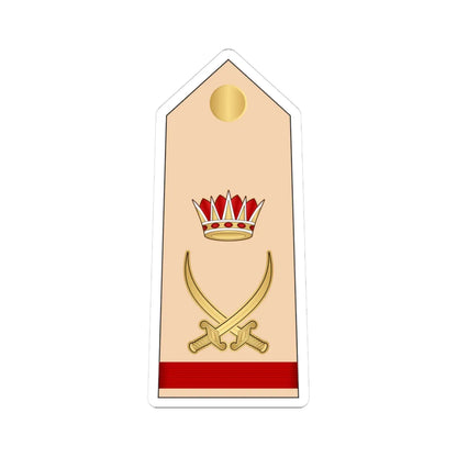 12.RBLF MG (Bahrain) (Military Rank) STICKER Vinyl Kiss-Cut Decal 3 Inch White - The Sticker Space