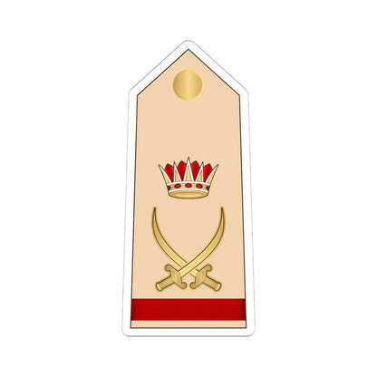 12.RBLF MG (Bahrain) (Military Rank) STICKER Vinyl Kiss-Cut Decal 6 Inch White - The Sticker Space