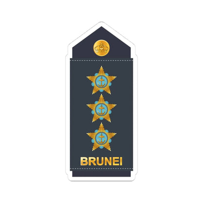 12.RBrAF CAPT (Brunei) (Military Rank) STICKER Vinyl Kiss-Cut Decal 4 Inch White - The Sticker Space