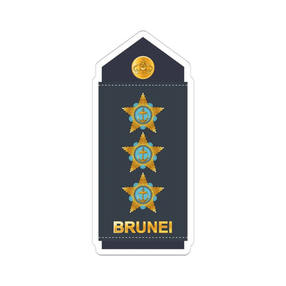 12.RBrAF CAPT (Brunei) (Military Rank) STICKER Vinyl Kiss-Cut Decal 6 Inch White - The Sticker Space