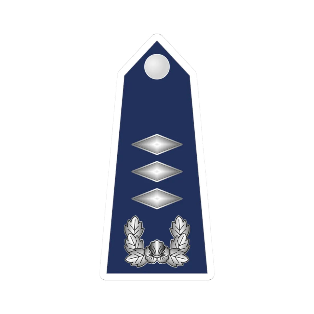 12.SKAF CPT (Korea) (Military Rank) STICKER Vinyl Kiss-Cut Decal 2 Inch White - The Sticker Space