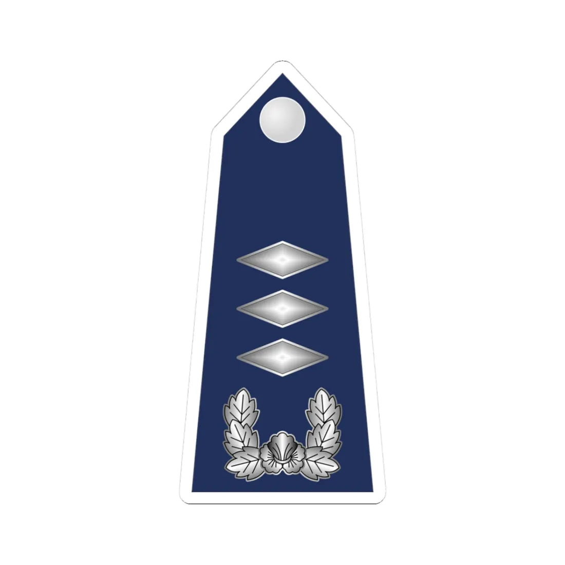 12.SKAF CPT (Korea) (Military Rank) STICKER Vinyl Kiss-Cut Decal 3 Inch White - The Sticker Space