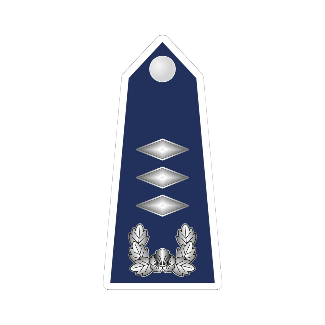 12.SKAF CPT (Korea) (Military Rank) STICKER Vinyl Kiss-Cut Decal 4 Inch White - The Sticker Space