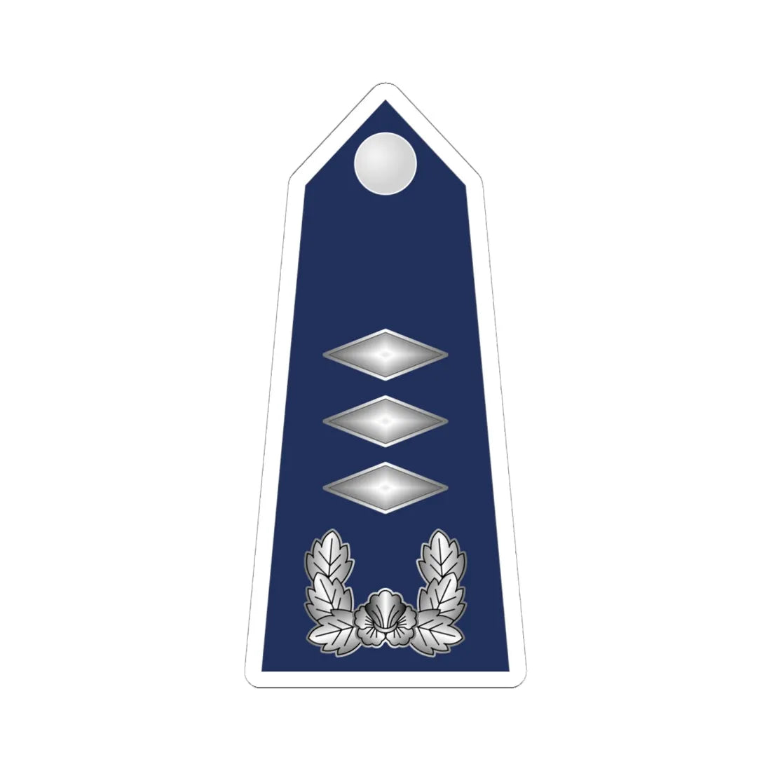 12.SKAF CPT (Korea) (Military Rank) STICKER Vinyl Kiss-Cut Decal 6 Inch White - The Sticker Space