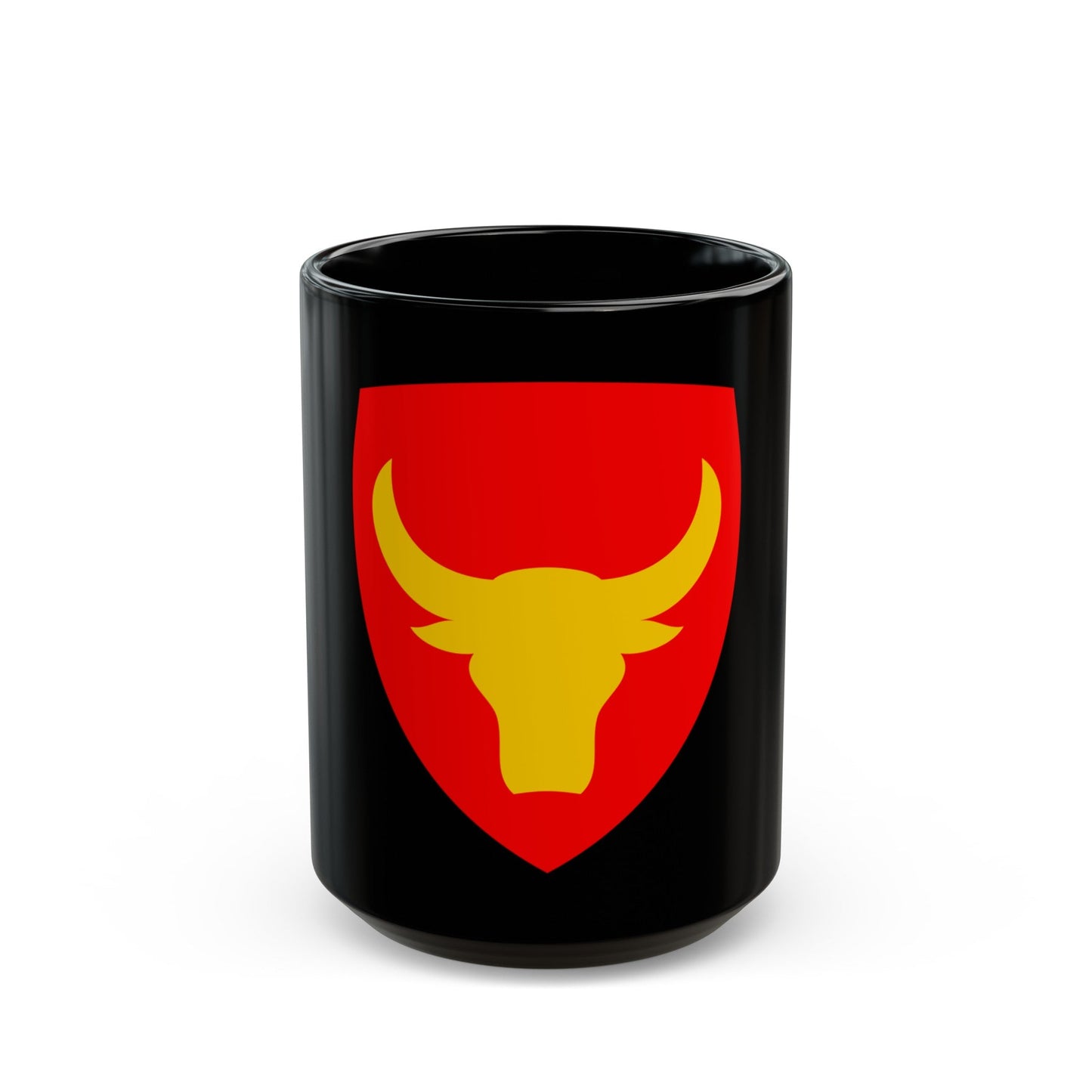 12th Infantry Division SSI (U.S. Army) Black Coffee Mug-15oz-The Sticker Space