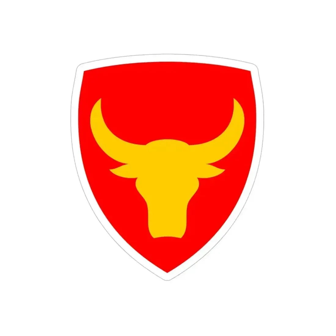 12th Infantry Division SSI (U.S. Army) REVERSE PRINT Transparent Die-Cut STICKER - The Sticker Space