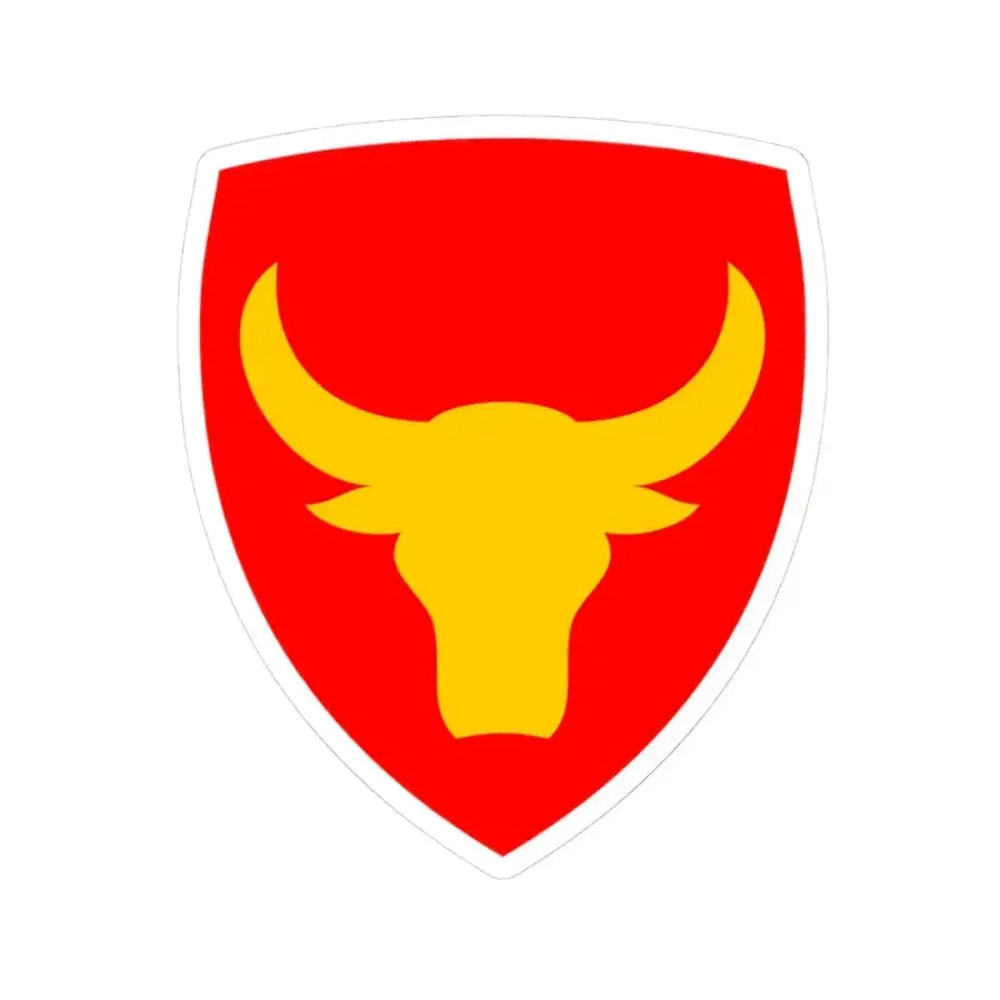 12th Infantry Division SSI (U.S. Army) STICKER Vinyl Kiss-Cut Decal 3 Inch White - The Sticker Space