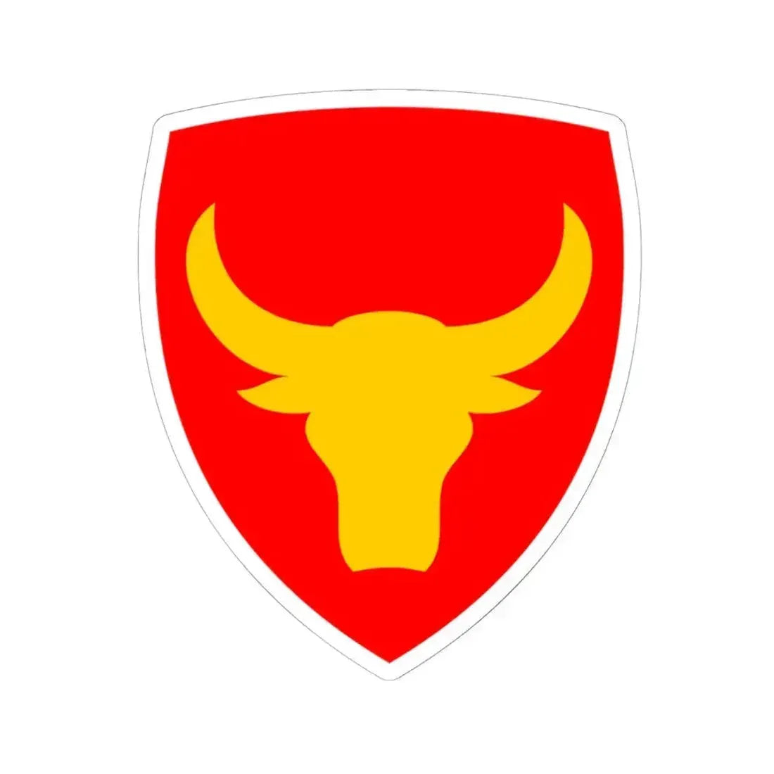 12th Infantry Division SSI (U.S. Army) STICKER Vinyl Kiss-Cut Decal 6 Inch White - The Sticker Space