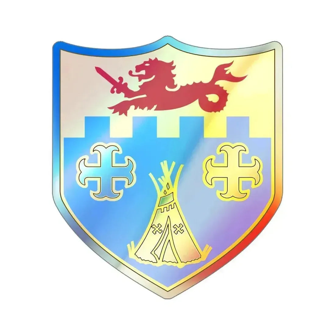 12th Infantry Regiment (U.S. Army) Holographic STICKER Die-Cut Vinyl Decal 6 Inch Holographic - The Sticker Space