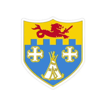 12th Infantry Regiment (U.S. Army) REVERSE PRINT Transparent Die-Cut STICKER 3 Inch Die-Cut Transparent - The Sticker Space