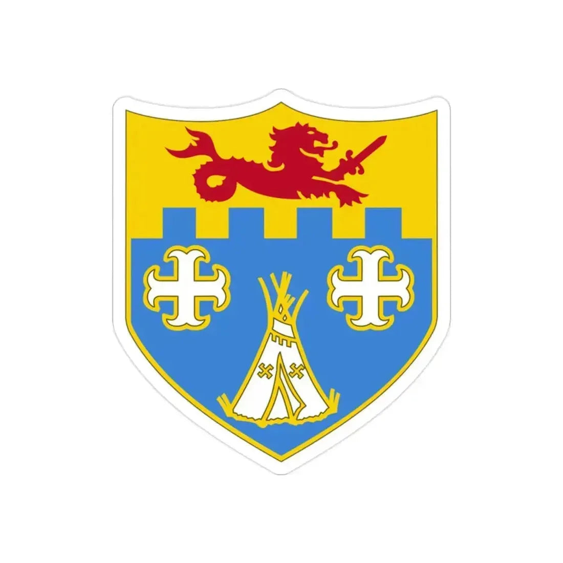 12th Infantry Regiment (U.S. Army) REVERSE PRINT Transparent Die-Cut STICKER - The Sticker Space