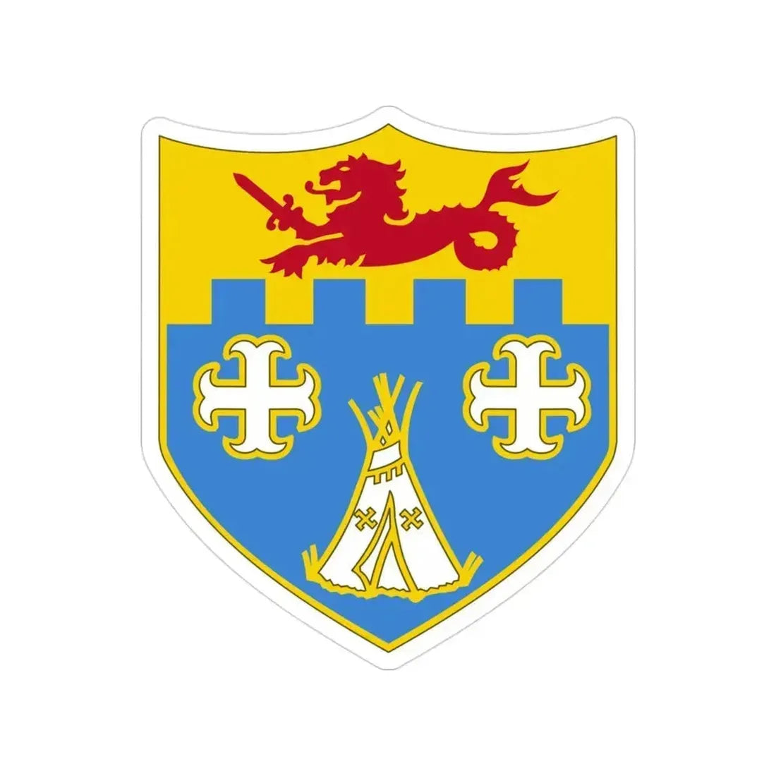 12th Infantry Regiment (U.S. Army) Transparent STICKER Die-Cut Vinyl Decal 3 Inch - The Sticker Space