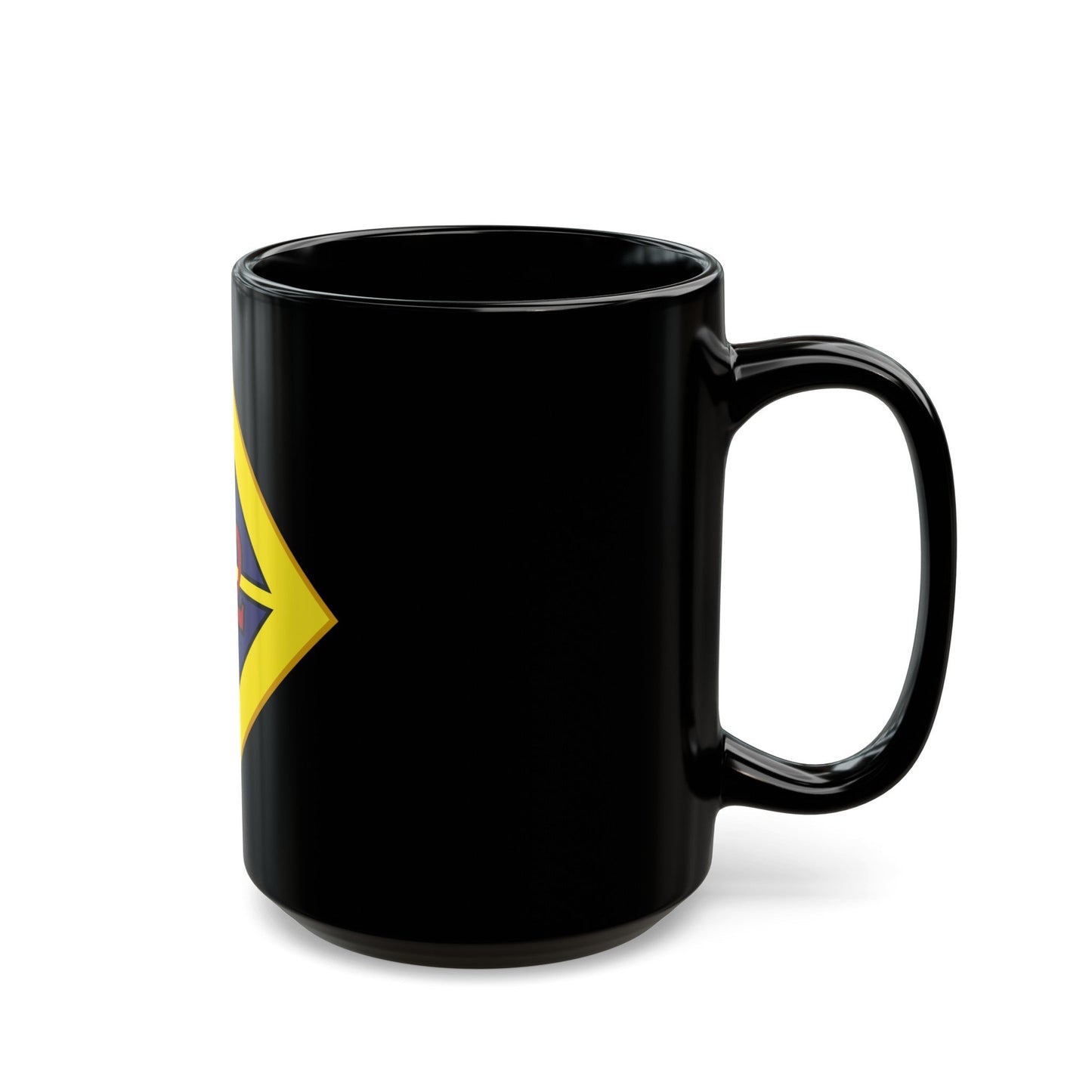 12th US division Insignia (U.S. Army) Black Coffee Mug-The Sticker Space