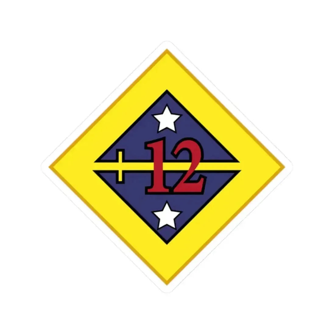 12th US division Insignia (U.S. Army) STICKER Vinyl Kiss-Cut Decal - The Sticker Space