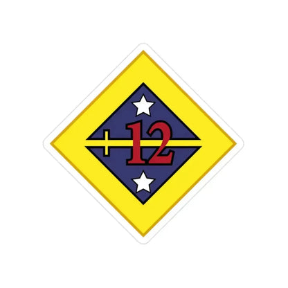 12th US Division (U.S. Army) Transparent STICKER Die-Cut Vinyl Decal 2 Inch - The Sticker Space