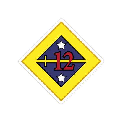 12th US Division (U.S. Army) Transparent STICKER Die-Cut Vinyl Decal - The Sticker Space