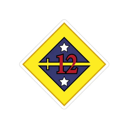 12th US Division (U.S. Army) Transparent STICKER Die-Cut Vinyl Decal - The Sticker Space